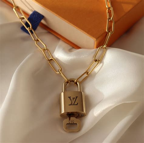 louis vuitton lock key necklace|louis vuitton lock necklace vintage.